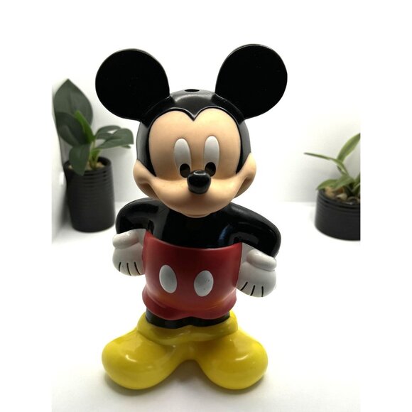 Mickey Mouse Figure 9.75” Hard Plastic - Drink Cup Without Straw - Picture 1 of 5